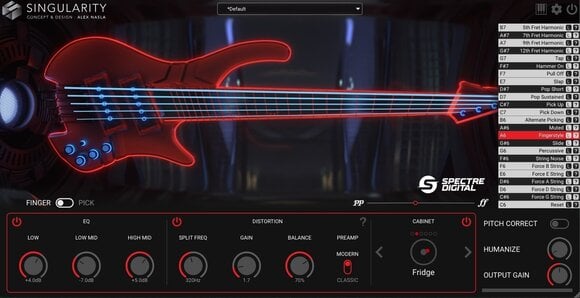 Studiový software VST Instrument Spectre Digital Singularity Virtual Bass (Digitální produkt) - 3