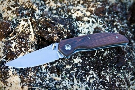 Tactical Folding Knife Kizlyar NSK Irbis Wood - 3