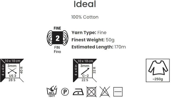 Плетива прежда Yarn Art Ideal 233 Beige Плетива прежда - 5