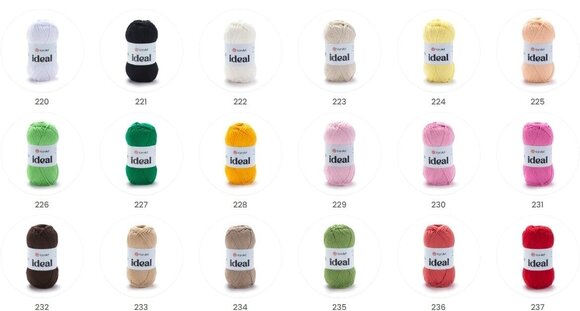 Pletací příze Yarn Art Ideal 237 Red Pletací příze - 3