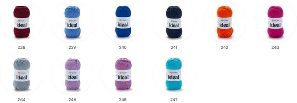 Pređa za pletenje Yarn Art Ideal 243 Fuchsia Pređa za pletenje - 4