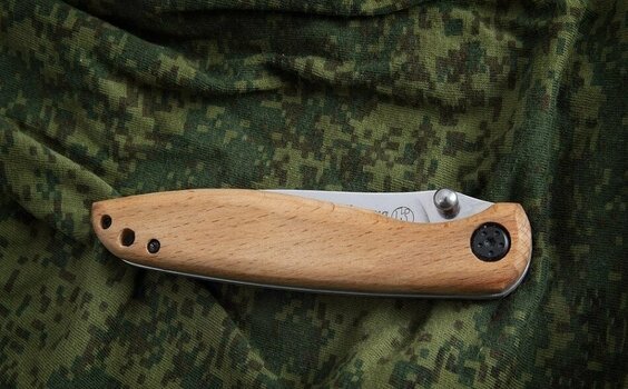 Tactical Folding Knife Kizlyar NSK Kunitca Wood - 3