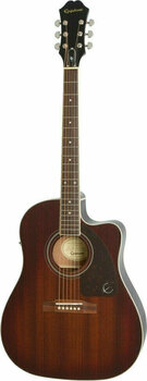 Jumbo elektro-akoestische gitaar Epiphone AJ-220SCE Mahogany Burst - 3