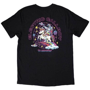 T-shirt Electric Callboy T-shirt Spaceman Unicorn Unisex Black M - 2