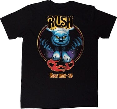 T-shirt Rush T-shirt Tour 74-75 Unisex Black L - 2