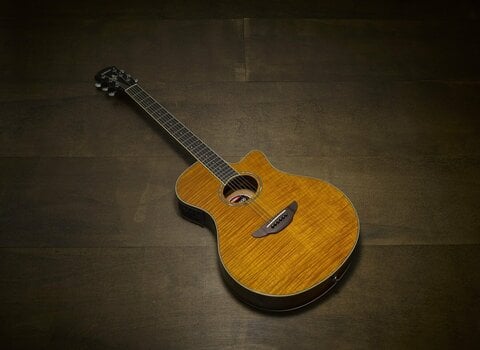Elektroakustická kytara Jumbo Yamaha APX600 Amber - 5