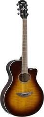 electro-acoustic guitar Yamaha APX600FM Tobacco Brown Sunburst electro-acoustic guitar - 1