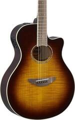 electro-acoustic guitar Yamaha APX600FM Tobacco Brown Sunburst electro-acoustic guitar - 2