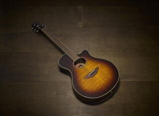 electro-acoustic guitar Yamaha APX600FM Tobacco Brown Sunburst electro-acoustic guitar - 4