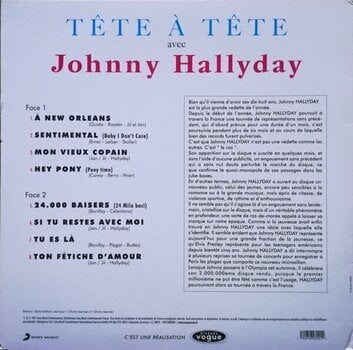 Disc de vinil Johnny Hallyday - Tete A Tate Avec Johny Hallyday (Reissue) (LP) - 3