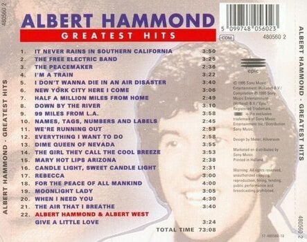 CD musique Albert Hammond - Greatest Hits (CD) - 3