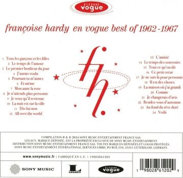Glazbene CD Françoise Hardy - Françoise Hardy En Vogue - Best of 1962-1967 (Remastered) (CD) - 3