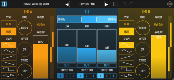 Programski plugin efekti BLEASS Motion EQ (Digitalni proizvod) - 2