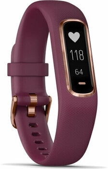Zegarek smart Garmin vívosmart 4 Merlot/Rose Gold S/M - 3