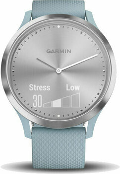 Zegarek smart Garmin vívomove HR Sport Silver/Seafoam - 3