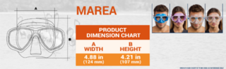 Tauchermaske Cressi Marea Clear/Yellow Transparent Tauchermaske - 1