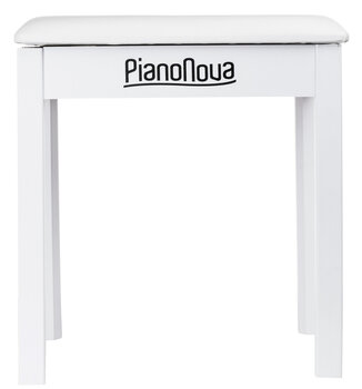 Дървена табуретка за пиано Pianonova Bookcase Дървена табуретка за пиано White - 2