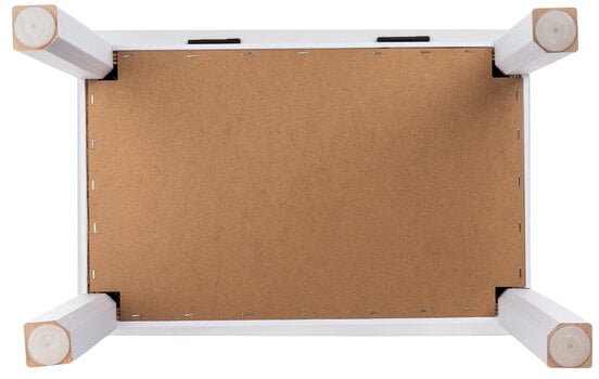 Дървена табуретка за пиано Pianonova Bookcase Дървена табуретка за пиано White - 7