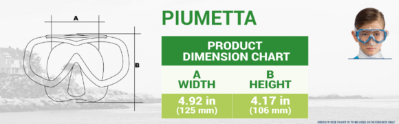 Tauchermaske Cressi Piumetta Clear/Aquamarine - 2