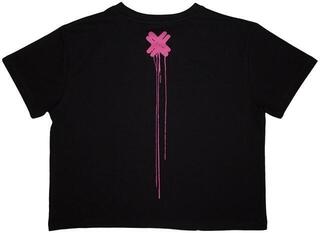 T-Shirt Electric Callboy Eat Me Alive Ladies Crop Top-T-Shirt mit kurzen Ärmeln/Black/Kurze - 1