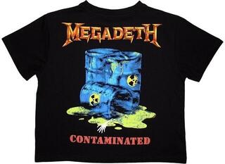 T-Shirt Megadeth Contaminated Ladies Crop Top-Short Sleeve T-Shirt/Black/Short - 1
