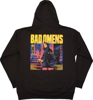 Hoodie Bad Omens Samurai Woman (Back Print) Black 2XL Hoodie - 2