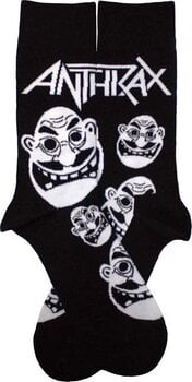 Čarape Anthrax Čarape Faces Pattern B&W Black 40-45 - 2
