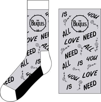 Calzini The Beatles Calzini All You Need Is Love & Drum Grey 40-45 - 4