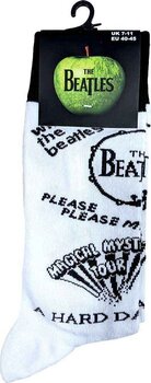 Socks The Beatles Albums Monochrome White 40-45 Socks - 3