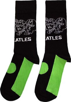 Socken The Beatles Socken White Album Faces Outlines & Apple Black 40-45 - 2