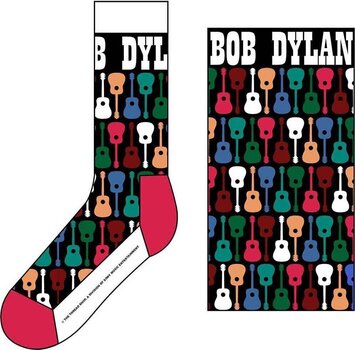 Socks Bob Dylan Socks Guitar Pattern Black & Multicolour 40-45 - 3