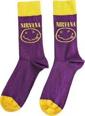 Socks Nirvana Socks Yellow Happy Face Purple 36-40 - 1