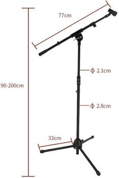 Mikrofonständer Revoltage TMS2025 Telescopic Mikrofonständer - 11