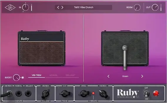 Studio-Effekt-Plugin Universal Audio Ruby '63 Top Boost Amp (Digitales Produkt) - 3