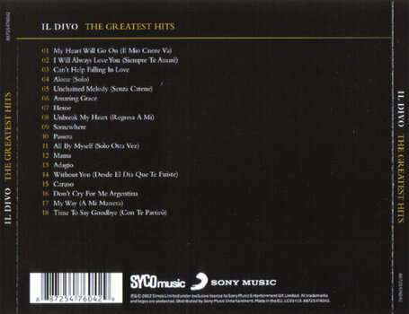 Glasbene CD IL DIVO - The Greatest Hits (CD) - 3