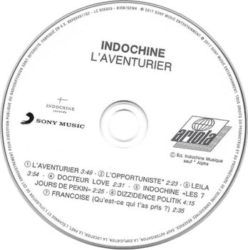 Muzički CD Indochine - L'Aventurier (Reissue) (Remastered) (CD) - 2