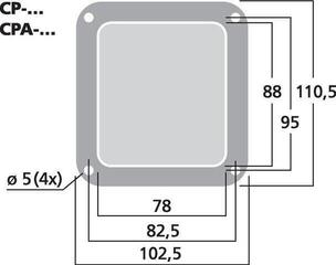 Rackzubehör Monacor CP-5/SW Rackzubehör - 1