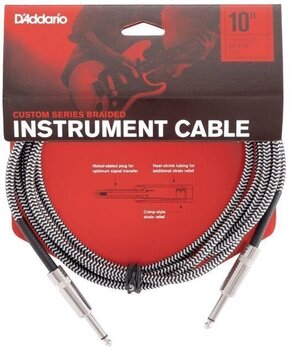 Instrument kabel D'Addario Planet Waves PW-BG-10BG 3 m Ravni - Ravni Instrument kabel - 3