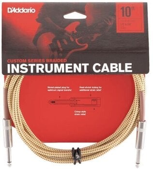Instrument kabel D'Addario Planet Waves PW-BG-10TW 3 m Ravni - Ravni Instrument kabel - 3