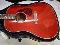 Gibson J-45 Standard Cherry Електро-акустична китара Дреднаут