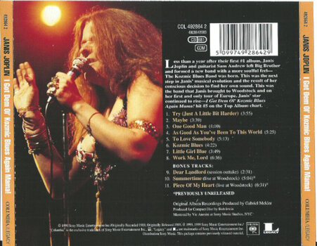 Glazbene CD Janis Joplin - I Got Dem Ol Kozmic Blues Again Mama! (Reissue) (CD) - 3