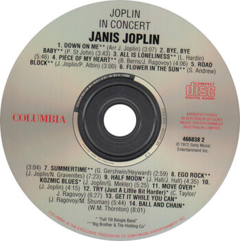 Glasbene CD Janis Joplin - Joplin In Concert (CD) - 2