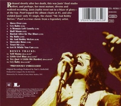 Musik-cd Janis Joplin - Pearl (Reissue) (Remastered) (CD) - 2