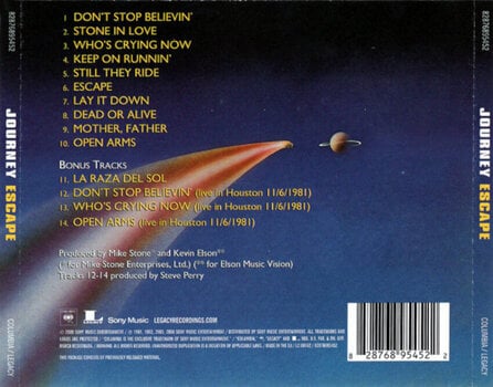 CD musique Journey - Escape (Reissue) (Remastered) (CD) - 3