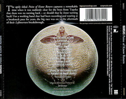 Muzički CD Kansas - Point Of Know Return (Reissue) (Remastered) (CD) - 3
