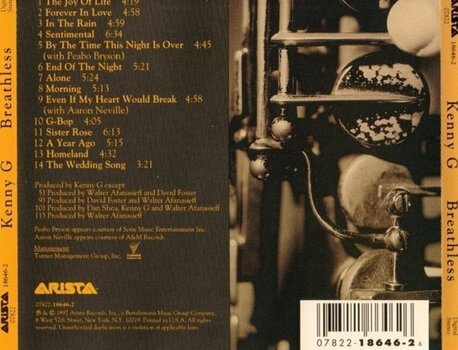 Muzički CD Kenny G - Breathless (CD) - 3