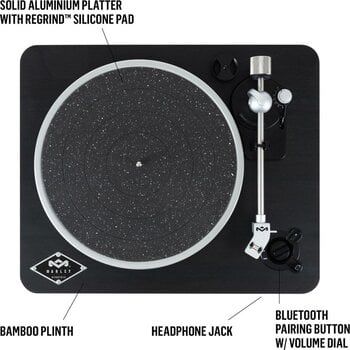 Gramofon House of Marley Stir It Up Black Gramofon - 7