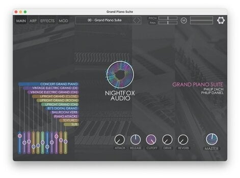Virtuális effekt Nightfox Audio Nightfox Audio Grand Piano Suite (Digitális termék) - 2