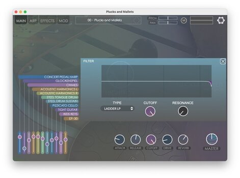 Студійне програмне забезпечення Plug-In ефект Nightfox Audio Nightfox Audio Plucks and Mallets (Цифровий товар) - 9