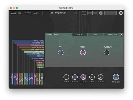 FX protsessori tarkvara pistikprogramm Nightfox Audio Nightfox Audio String Central (Digitaalne toode) - 3